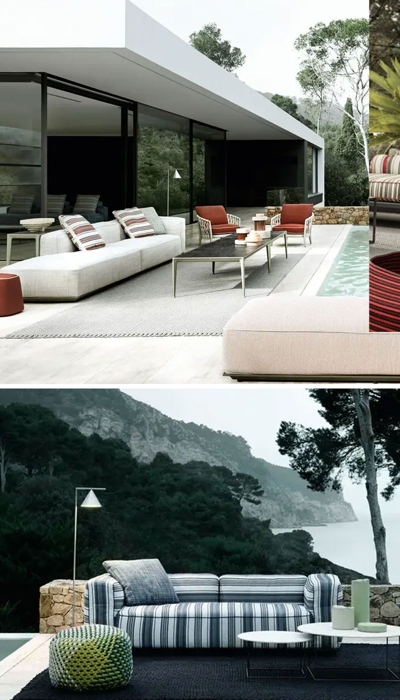 B&B Italia Outdoor Sofa Hybrid Drifte Wohnform