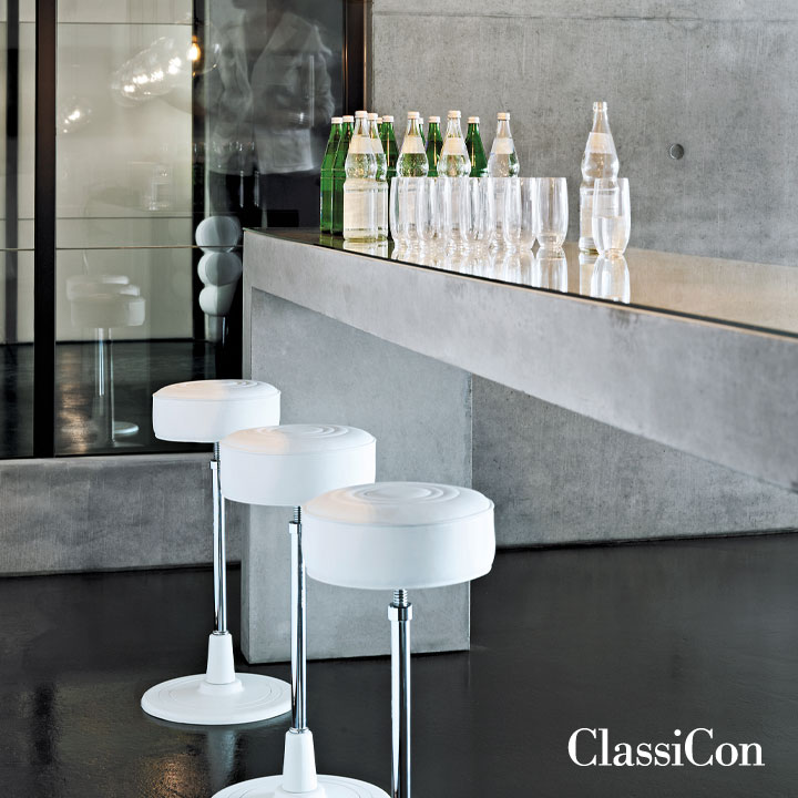 ClassiCon – Bar Stool No. 1, Eileen Gray 1928. Credit: Manufacturer: ClassiCon, Photo: Mark Seele