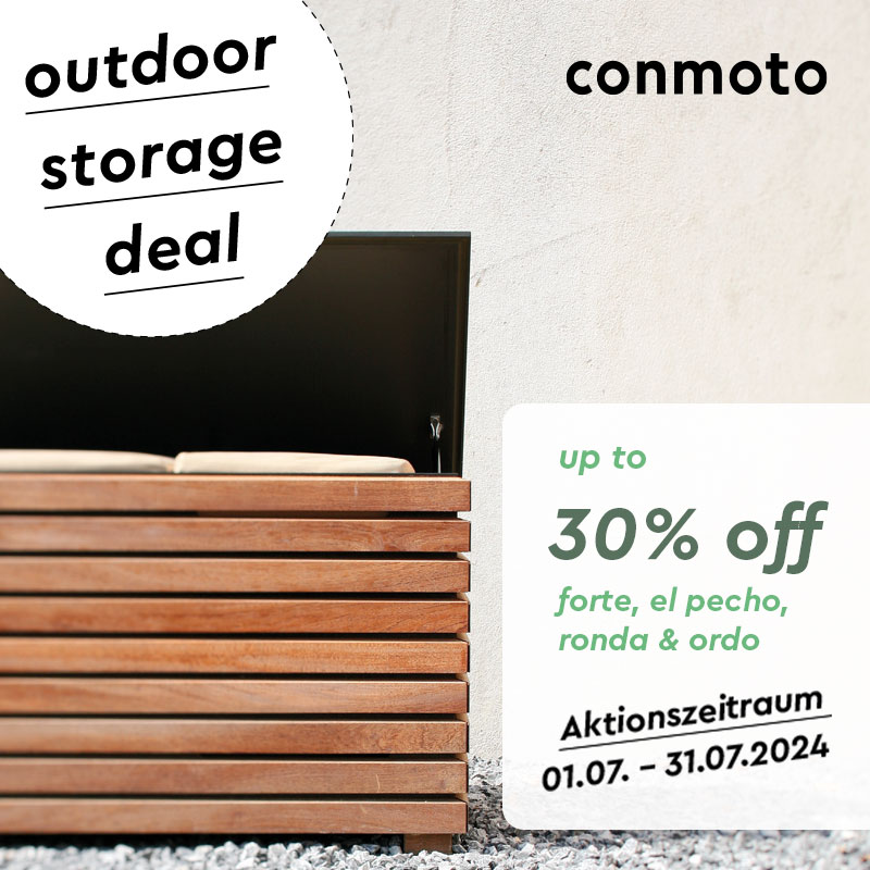 Conmoto Aktion – 30 % auf ausgewählte Outdoor Möbel sparen