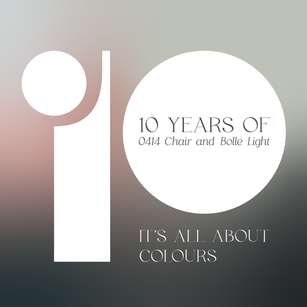 10-jähriges Jubiläum Bestseller Lampe Bolle und Stuhl 0414