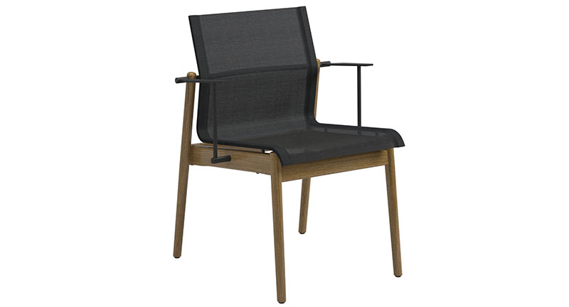 Gloster SWAY STACKING DINING CHAIR WITH ARMS