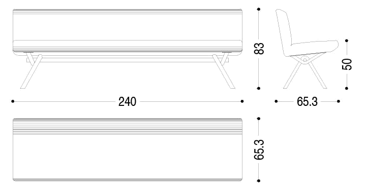 Riva 1920 Bank Iron Bench