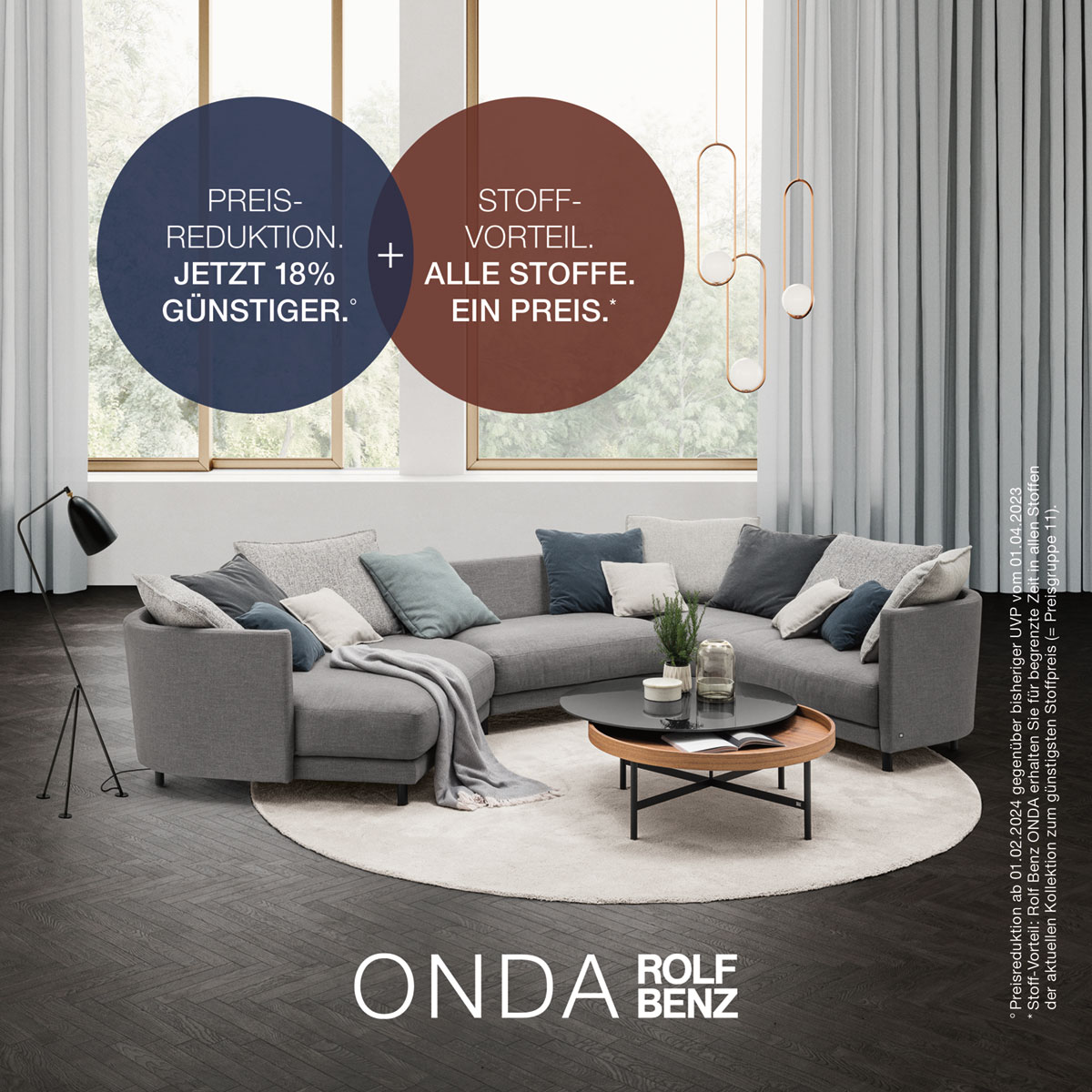 Rolf Benz ONDA Sofa Aktion