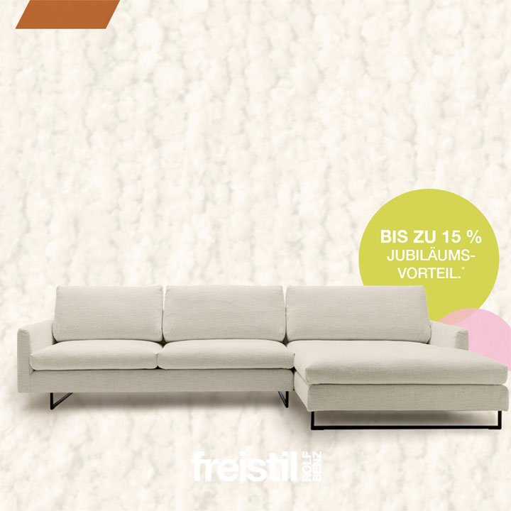 Freistil 134 Sofa – Jetzt in Kuschelstoffen zum Vorteilspreis.