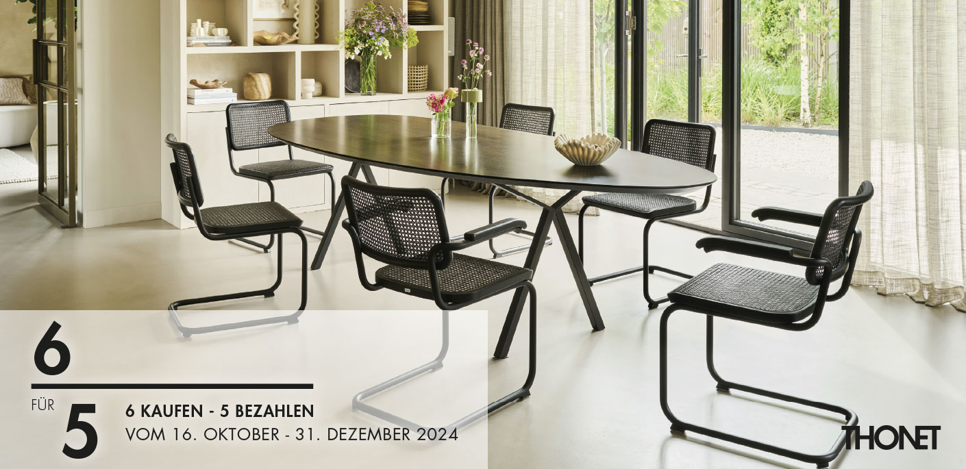 Thonet Stuhl Aktion – 6 Kaufen - 5 Bezahlen Dark Melange