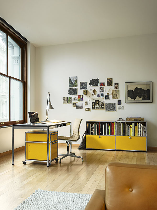USM – Mutig, hell und wunderschön: gelbe Möbel im gesamten Haus