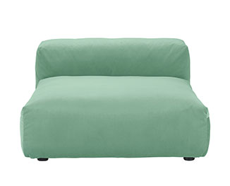 Sofa 1 Large 1 Side Velvet | mint