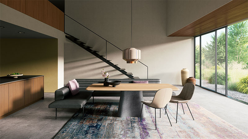 Walter Knoll Ison Bench. & Temno Table. Design: EOOS