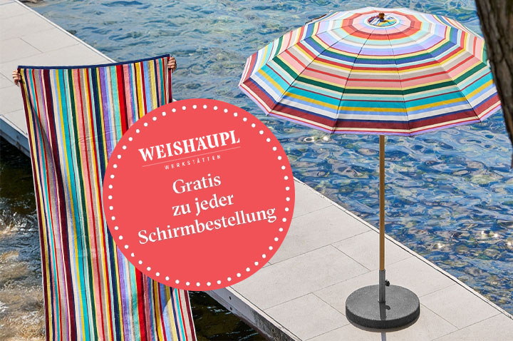 Weishäupl Aktion - Gratis-Badehandtuch Weishäupl Aktion - Gratis-Badehandtuch